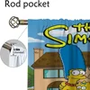 Anti-mosquito Curtains for Camera The S-Simpsons Halloween Decoration Living Room Curtain Home Interior Curtains 2 Pieces Shades 4