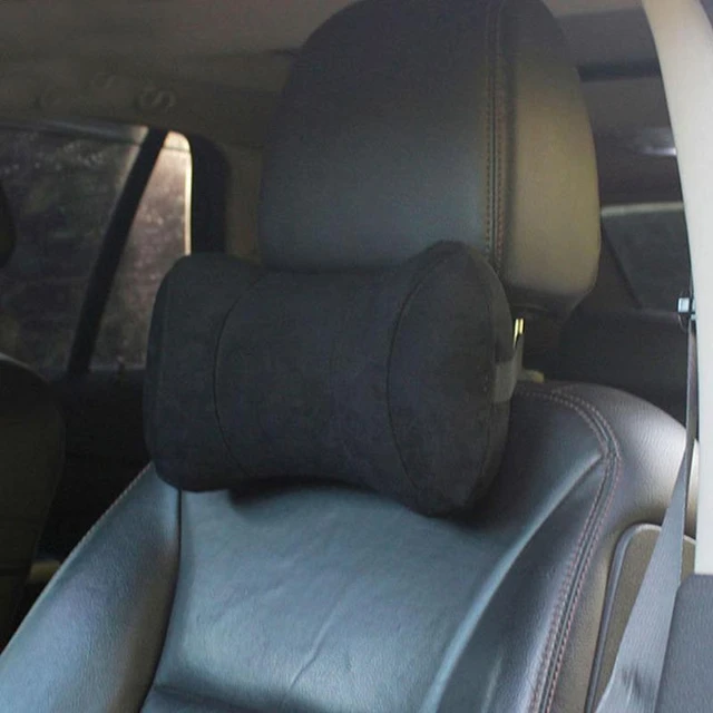 NEUFU Voiture Mousse À Mémoire Appuie-tête Coussin Oreiller Siège  Protection Cou Tête Noir