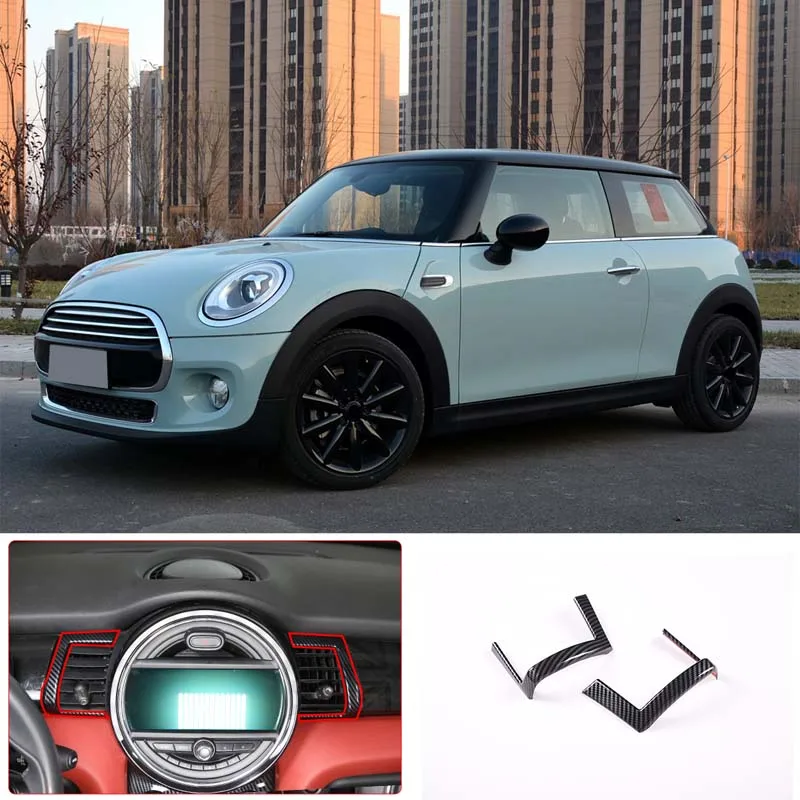

Для BMW MINI F55/F56/F57 наклейки на воздуховыпускные отверстия с центральным управлением из углеродного волокна АБС 2 шт. набор аксессуаров для мод...