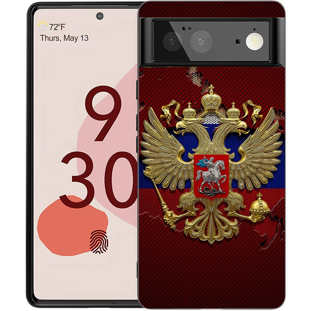 Russian Flag Shockproof Silicone Phone Case - Soft TPU Protective Cover
