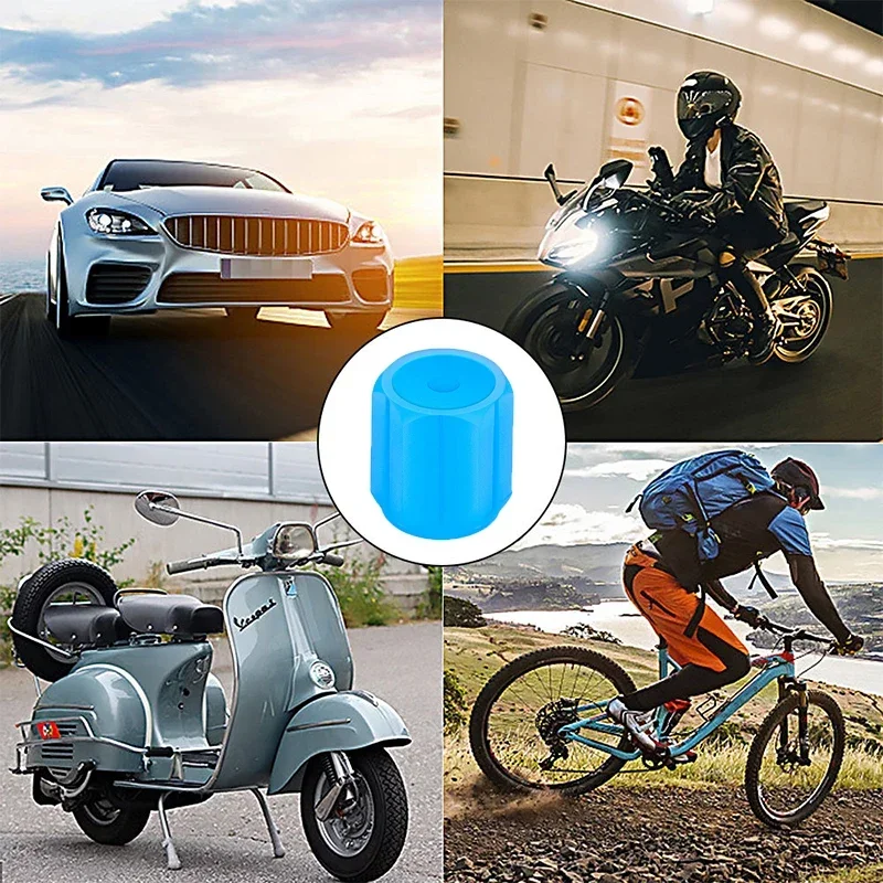 4pcs 6 Colors Luminous Tire Valve Caps 3