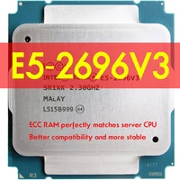 XEON E5 2696V3 E5 2696 V3 Processor SR1XK 2.3GHz better than LGA 2011-3 CPU HUANANZHI  X99 F8 Motherboard For kit Intel xeon 1
