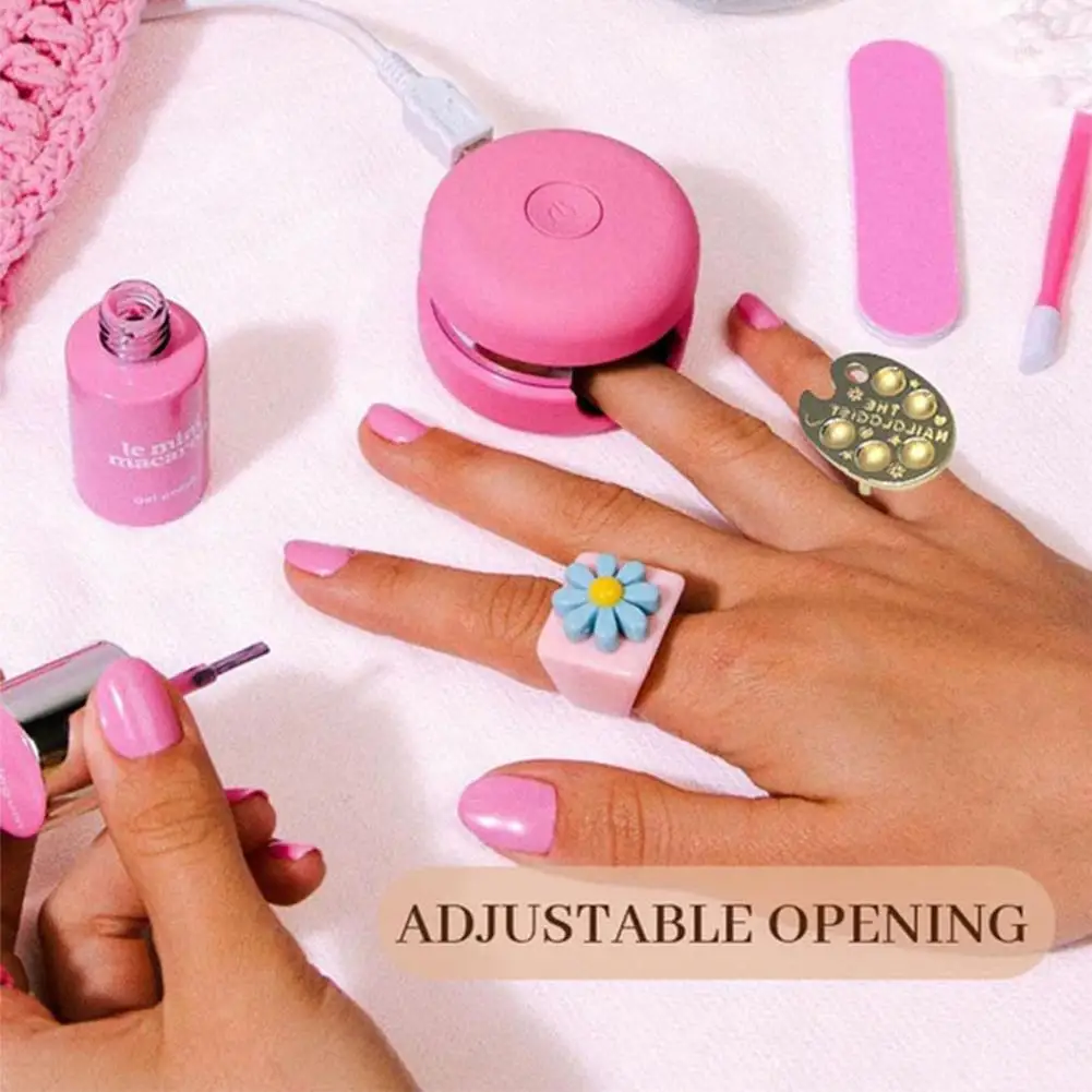 Fingertip Manicure Palette Ring Fingertip Nail Art Palette RingWearable Resin Nail Polish For Art