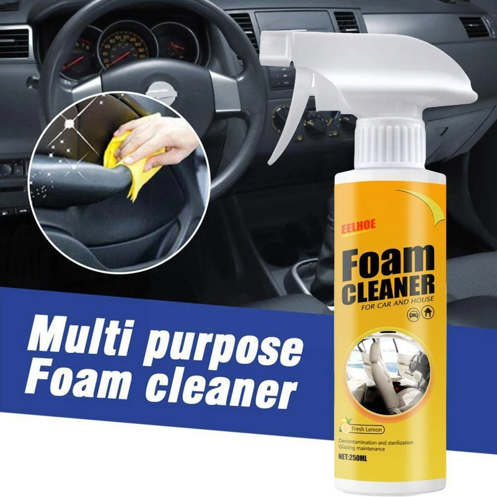 250ml Foam Cleaner Spray Multi purpose Anti aging Cleaner Interior Car ...