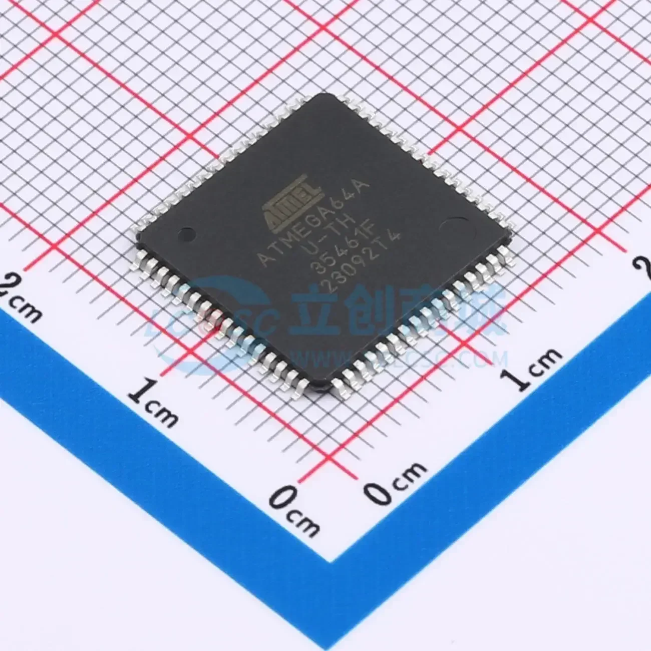Atmel ATMega64L-8AU AVR Mikrocontroller Im TQFP64-G Produktbild-Vorschau 2