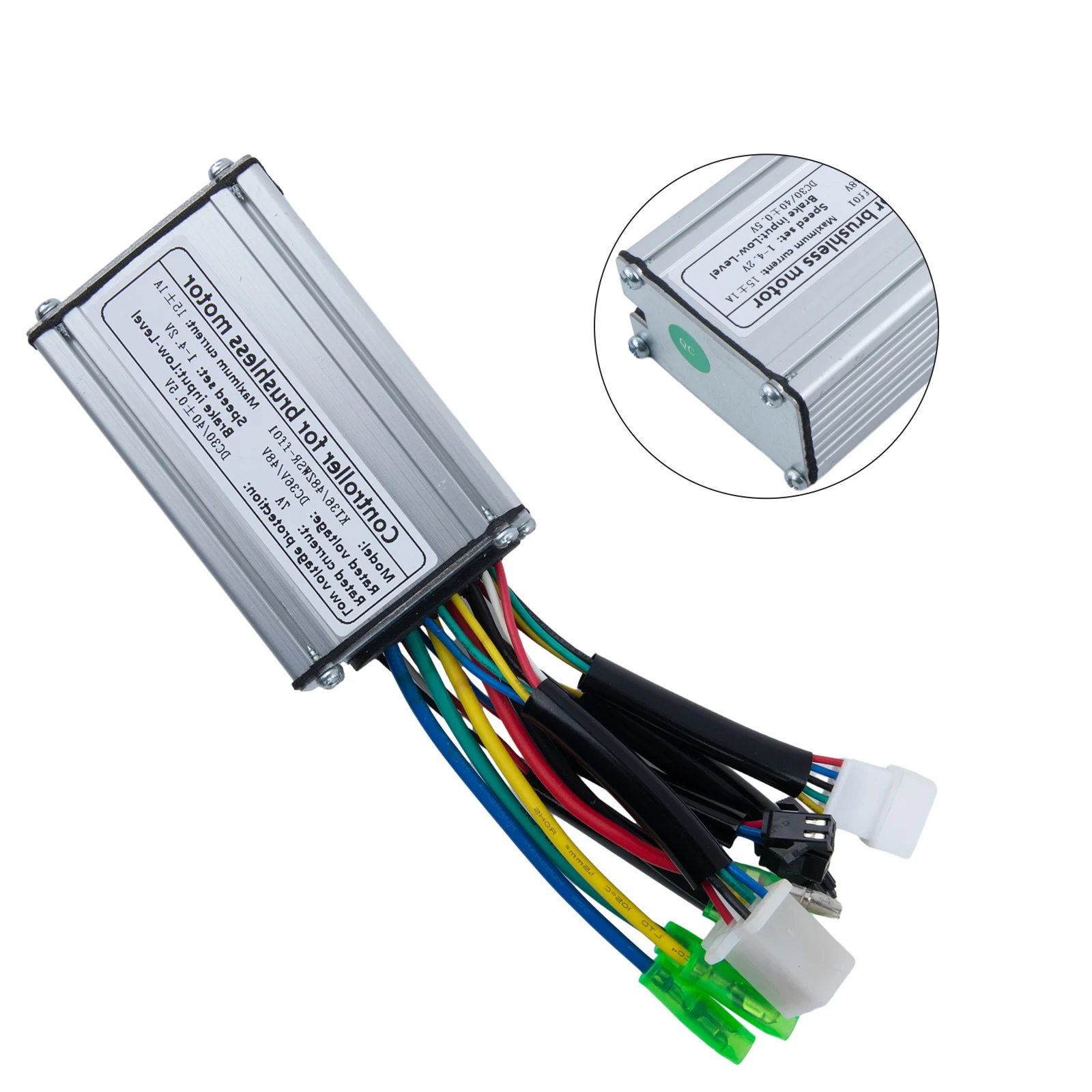 Replacement Controller KT-15A Parts 250W 7A Controller DC36V/48V Electric Bicycle For 250W Brushless Motor Ebike