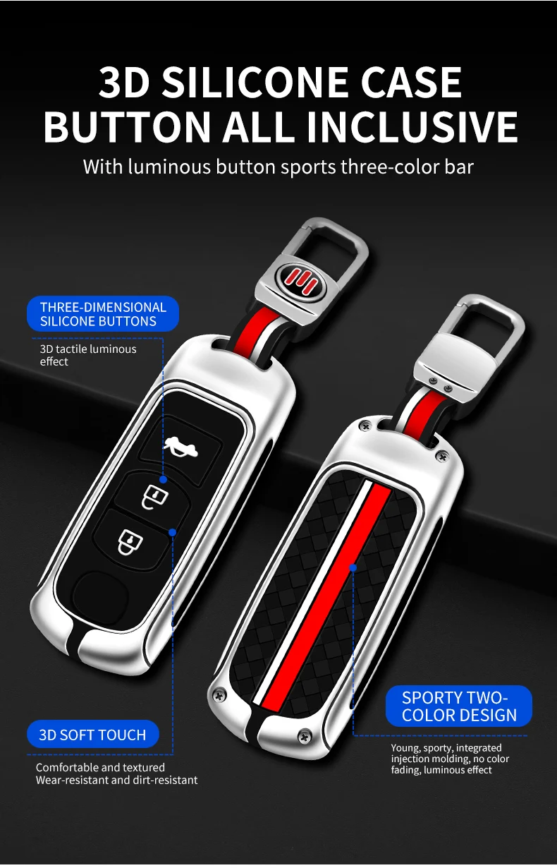Zinc Alloy Car Remote Key Case Cover Shell Mazda 2 3 6 BL BM GJ Atenza Axela Demio CX3 CX-3 CX5 CX-5 CX7 CX9 MX5 KE KF Keyless - S902730a59c8f44109ca225dbfdda067bi