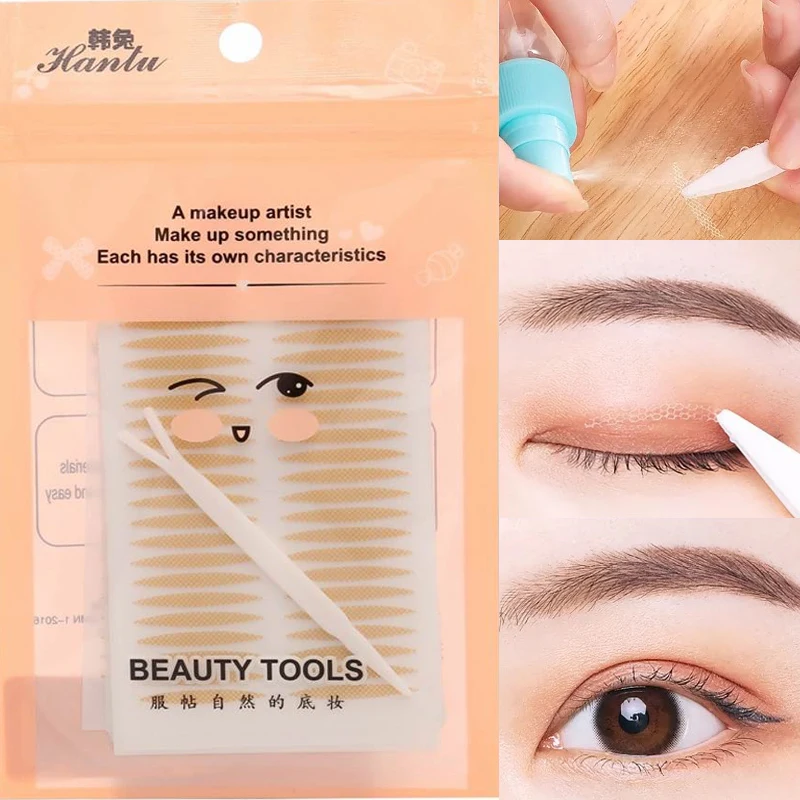 Double Fold Eyelid Tape 120pcs/bag Invisible Eyelid Sticker Lace Eye Lift Strips Adhesive Stickers Eye Tape Tools Lash Makeup