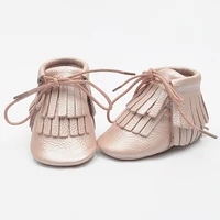 Cow Leather Baby Girls Boots Fashion Cute Fringe Soft Genuine Leather First Walkers Unique Style Baby Shoes 1