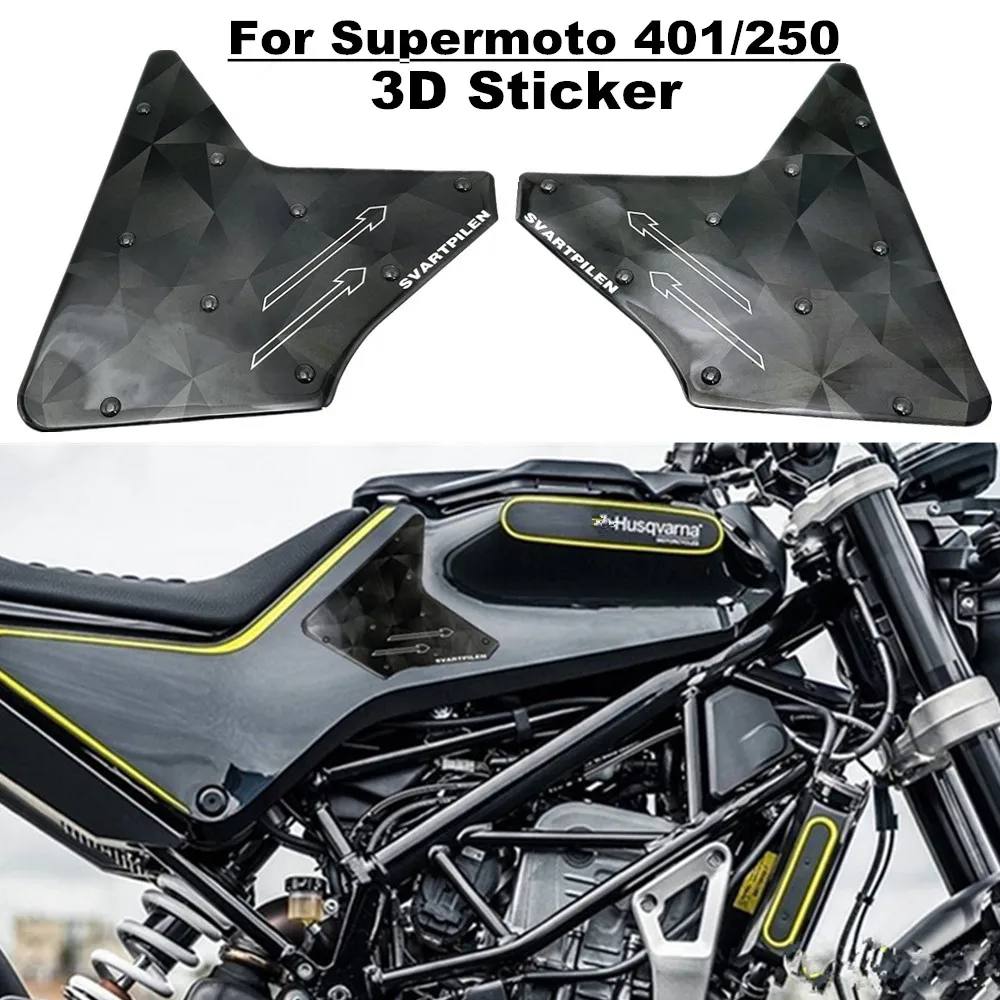 

Для Husqvarna 401 250 Svartpilen 401 Svartpilen 250 3D наклейка защита топливного бака 2018-2022