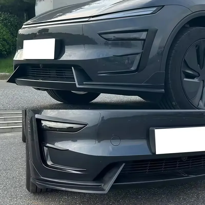 테슬라 모델 Y 주니퍼 2025 2026용 AD 프론트 범퍼 립 윈드 블레이드 에어 스포일러 ABS 스포츠 바디 키트 모델 Y 주니퍼 액세서리