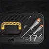 Deli 14/17 Inch Black Carrying Case Storage Durable Organizer Tools Packaging Box Multifunction Electrician Portable Tool Boxes 6