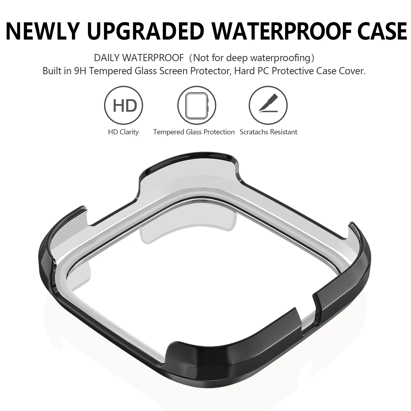 Premium Tempered Glass Screen Protector Case - Full Cover Bumper Shell