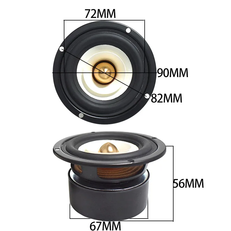 1pcs 3 Inch Audio Speaker 4Ohm 8Ohm 15W for Home Theater DIY audio speakers