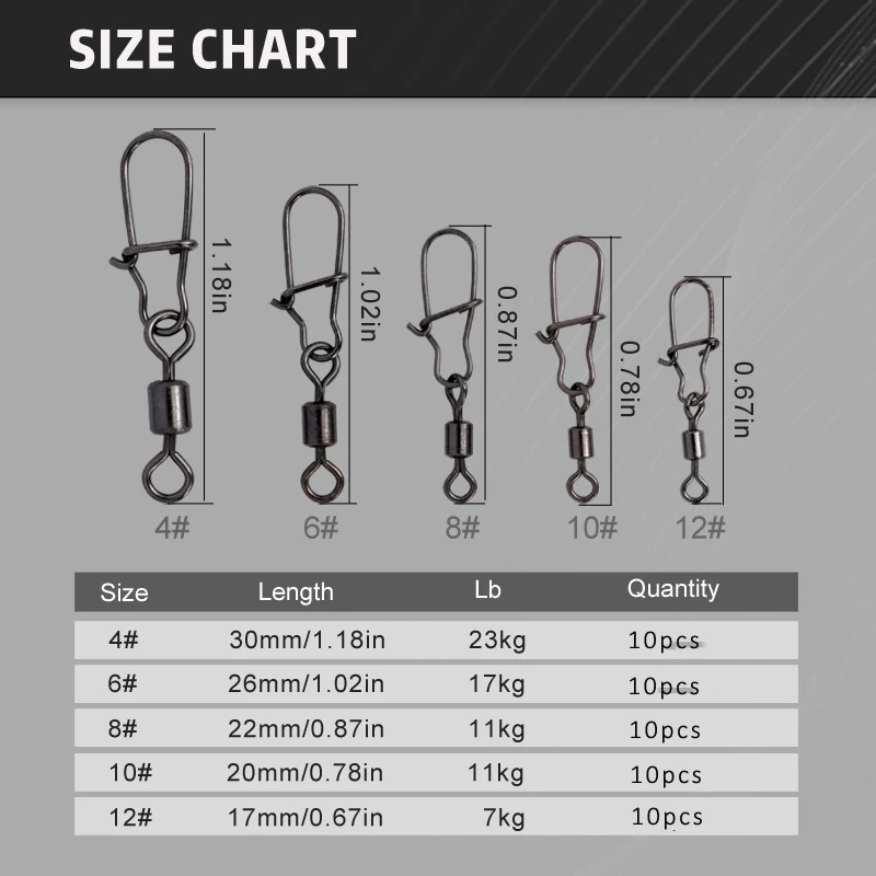 Stainless Steel Fishing Swivel Connectors 2