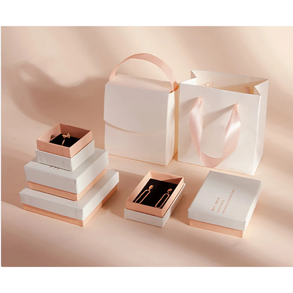 24pcs High Quality Jewelry Boxes Luxury Earring Ring Necklace Bracelet Jewellry Packaging Organizer Gift Case For Girl Friend 12pcs cardboard jewelry boxes packaing bowknot rectangle cases for earring necklaces pendants jewellry display 9x7x3cm pandahall