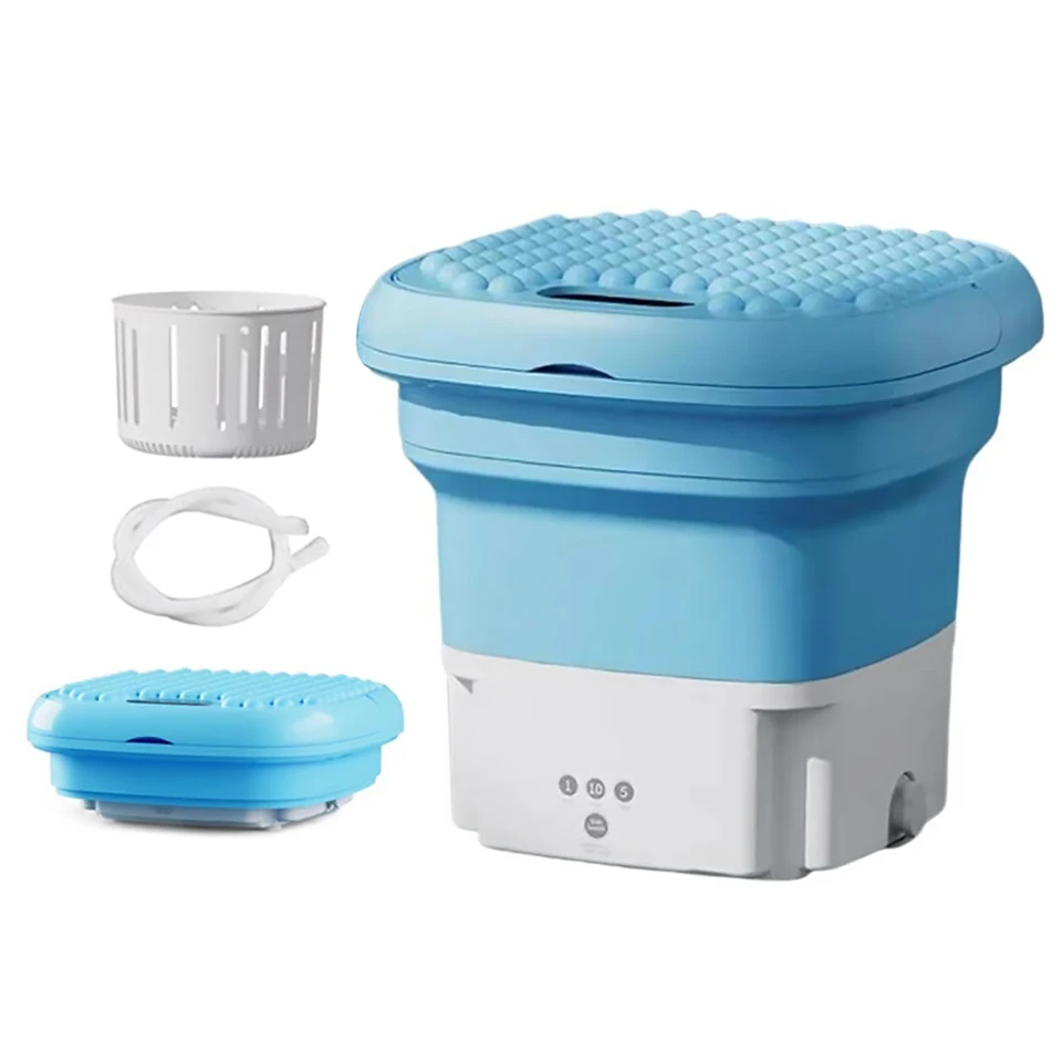 Portable Ultrasonic Mini Washing Machine with Drain Hole