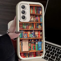 Cartoon Art Bookshelf Design Phone Case - Galaxy A20 A30 (1)