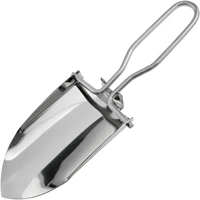 Portable Stainless Steel Folding Trowel - Sturdy, Lightweight, Durable, and Compact - Ideal Outdoor Activities Travel Companion 1