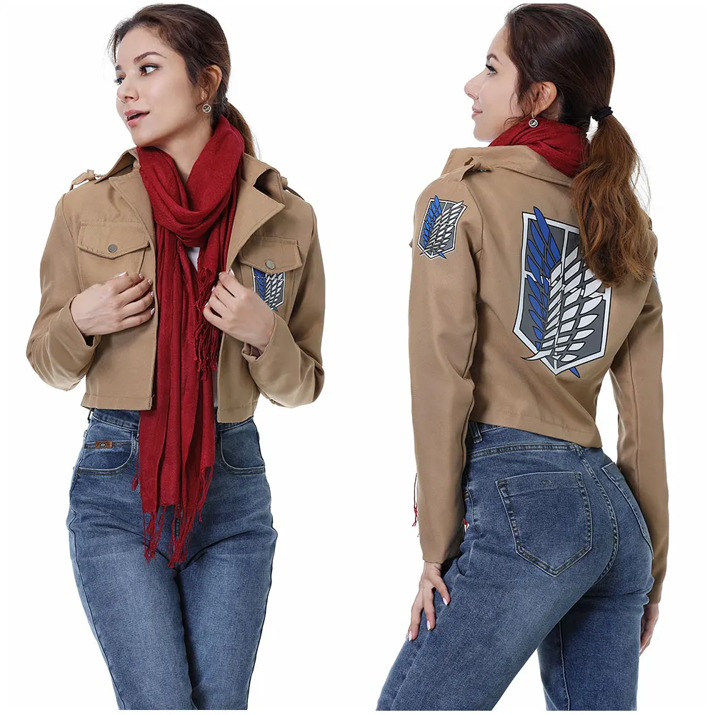 Scout Regiment Cosplay Jacket Scarf Anime Attack On Cosplay Titan - Main Image