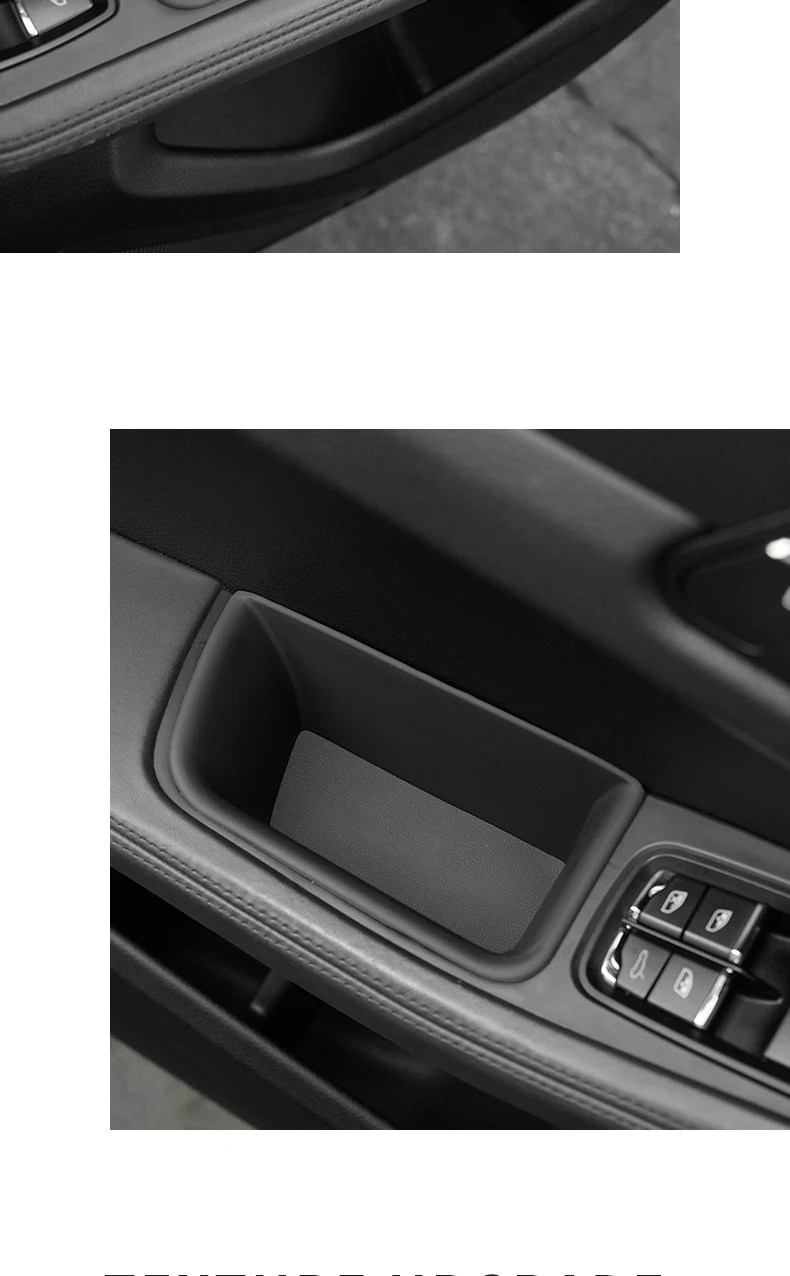 Für Porsche Macan 2014-2024 Auto Organizer Türgriff Lagerung Box Vorne Hinten Tür Armlehne Schutz Schlüssel Telefon Halter zubehör – Detail 4