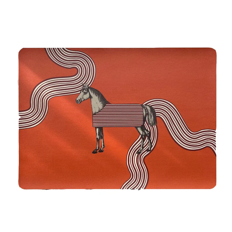 Croker Horse Ʈ ÷̽Ʈ ̺ Ʈ е, Pu ,    , ֹ , 18x13 ġ