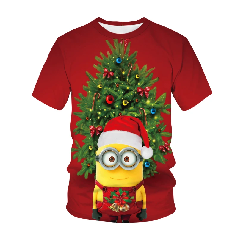 2022NewChristmasTShirtMensBrandDesignSantaClausChristmas