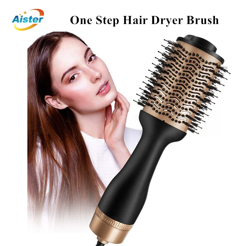 Professional One Step Hair Dryer And Volumizer Straightener Curler Comb