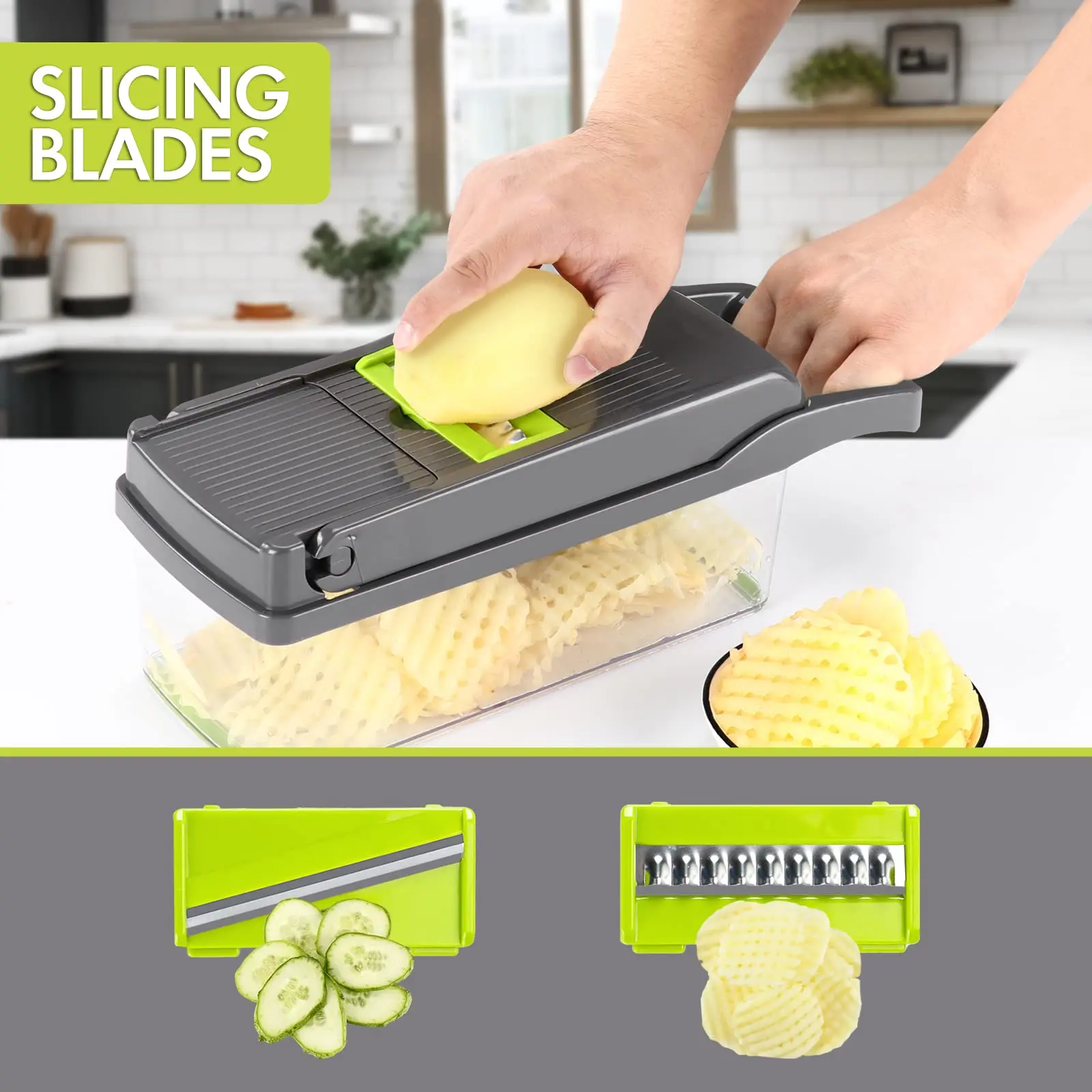 16 in 1 Multifunctional Vegetable Chopper Handle Food Grate Food Chopper Vegetable Slicer Dicer Cut Kitchen Items cocina vegetable slicer vegetable chopper