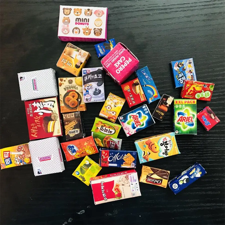 New  Cute Miniature Dollhouse Pretend Food Mini Drink 1/12 1/6 Scale Miniatural Food for Dollhouse Decor Kids Toys 2