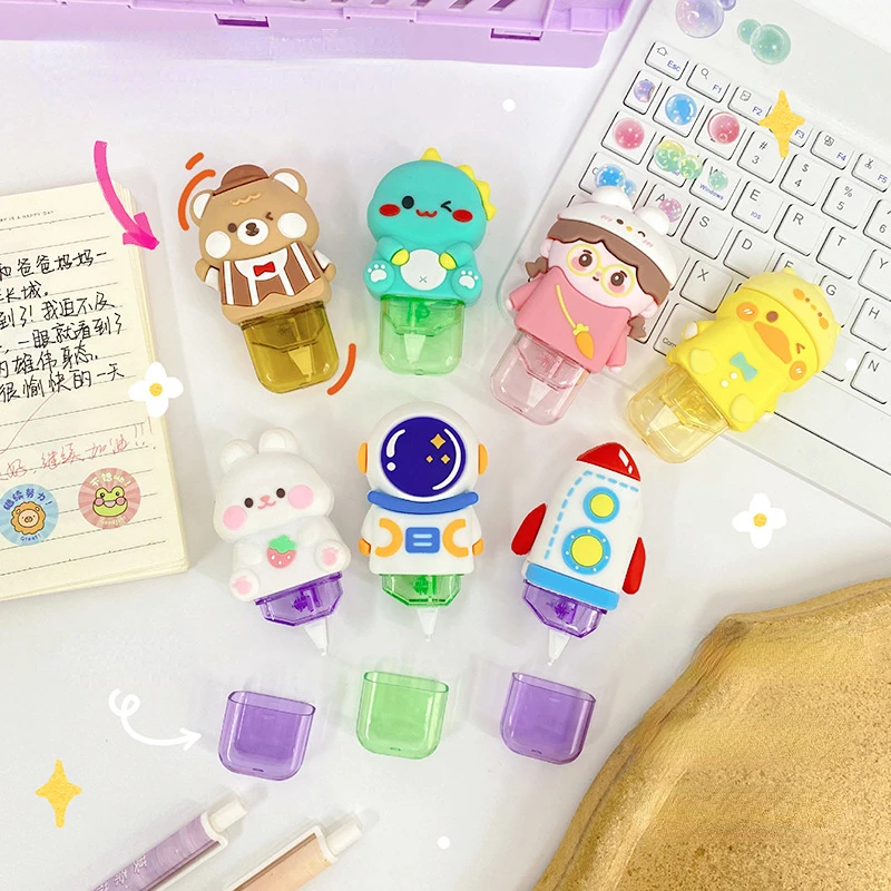 1 Pc Novelty Kawaii Cartoon White Out Correction Tape Corector Accessories School Office Supplies Gift Prizes