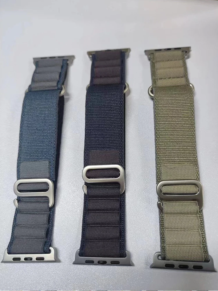 Alpine Loop para Apple Watch Ultra Band, Pulseira de Nylon, Correa iWatch Series 8, 9, 7, SE, 6, 5, 3, 2 Strap, 49mm, 44mm, 45mm, 40 milímetros, 41 milímetros, 44 milímetros