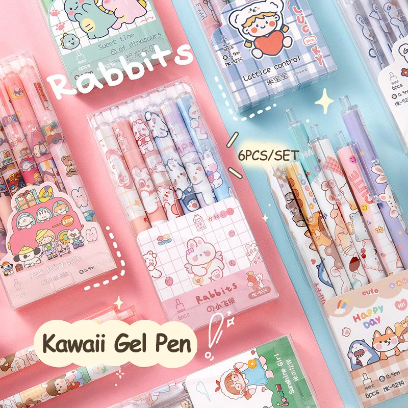 TULX 6PCS RANDOM cute kawaii cute stationary supplies kawaii stationery  kawaii school supplies school supplies