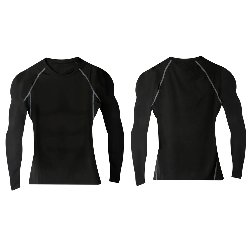 Compression T Shirt Sport T Shirt Running T Shirts Running T Shirt Fitness Clothes Men Undershirts Men Long Sleeve Superhero Compression Shirts Quick Dry Fitness Cycling Running Workout Training Underwear Gym