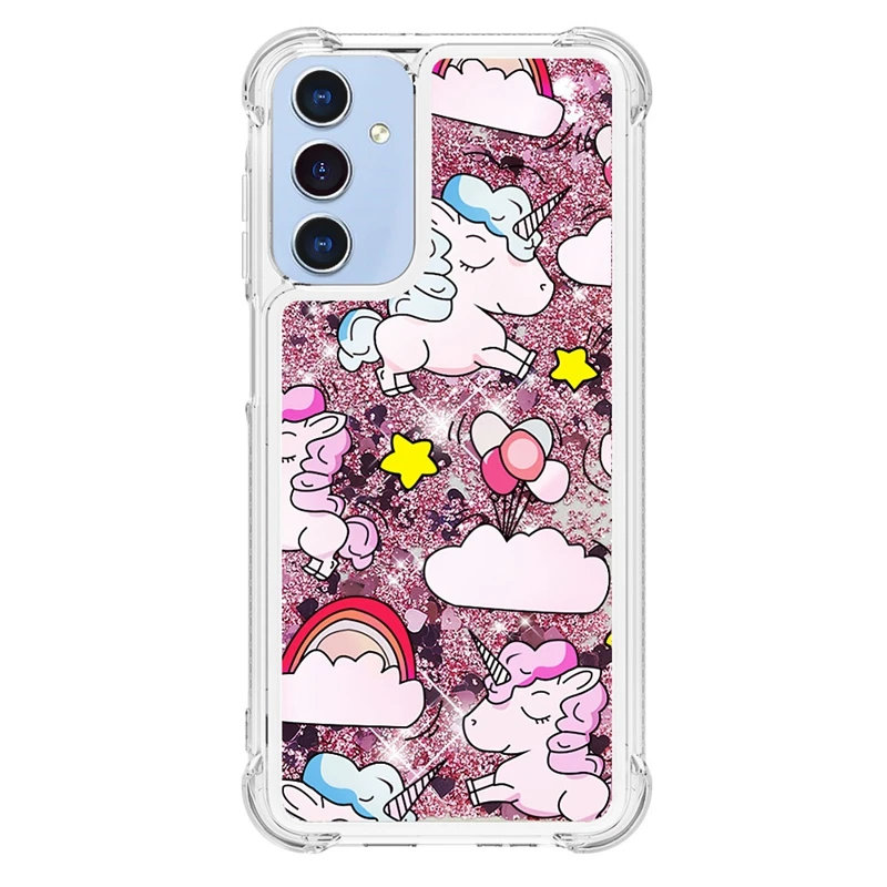 Glitter Dynamic Liquid Phone Case - Universal Compatibility for Samsung Galaxy Series