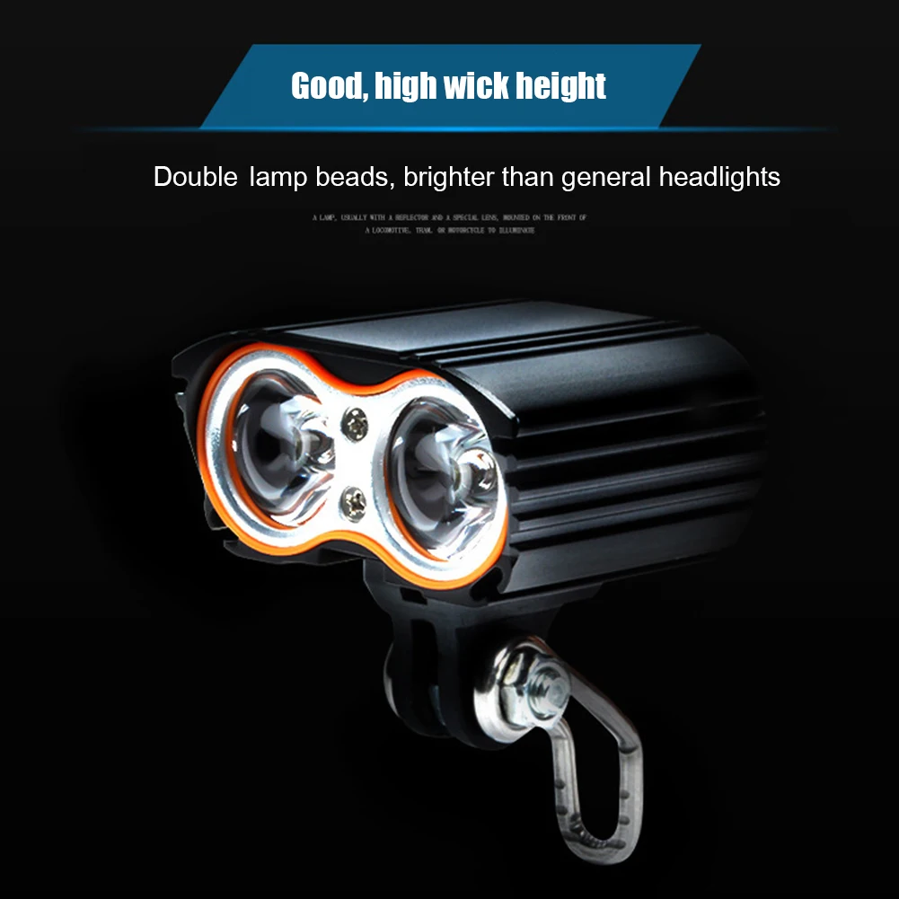 2T6 LED 자전거 라이트 MTB 자전거 전조등 방수 알루미늄 합금 800LM 산악 자전거 전방 경고등