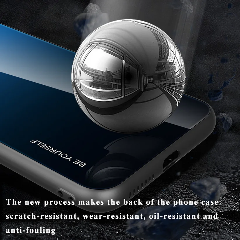 Verlaufsglas Gehäuse für POCO X4 Pro M4 Pro 5G POCO X3 GT POCO M3 Pro F3 C3 X3 NFC F2 Pro Gehärtete glänzende Abdeckung_voghion.com