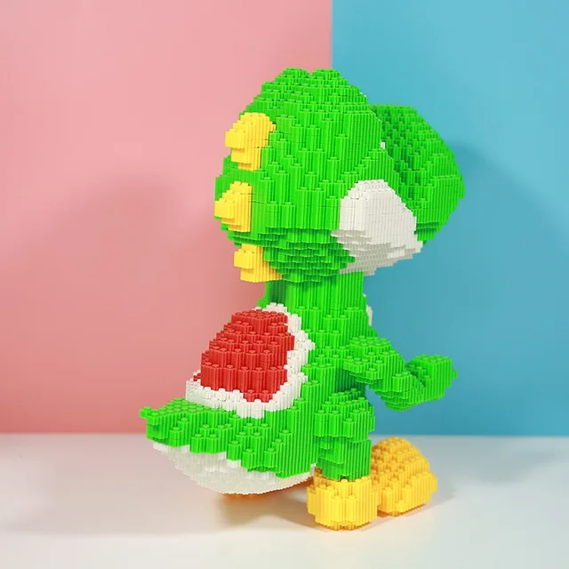 Super Mario Series Yaoxi Dinosaur Small Particle Bricks Children's Assembled Building Blocks Toy Boy Bi 4