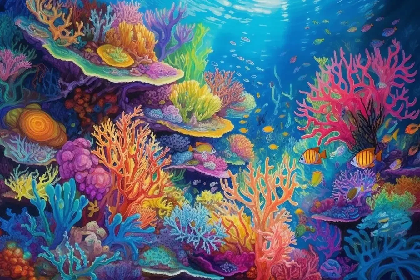 

Sunature AB Diamond Painting Art Full Square Round Drills Sea World Diamond Painting Kits (5-10 AB Colors)