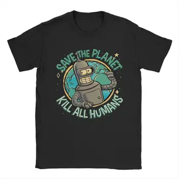 Uomo Donna Futuramas Save thr Planet T Shirt Abiti in puro cotone Divertimento Manica corta O Collo T-shirt Idea regalo T-shirt 1