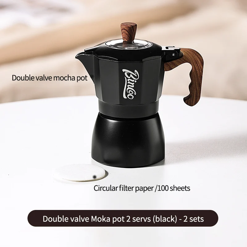 طقم موقد كهربائي بينكو موكا بوت مزدوج الصمام، وعاء...