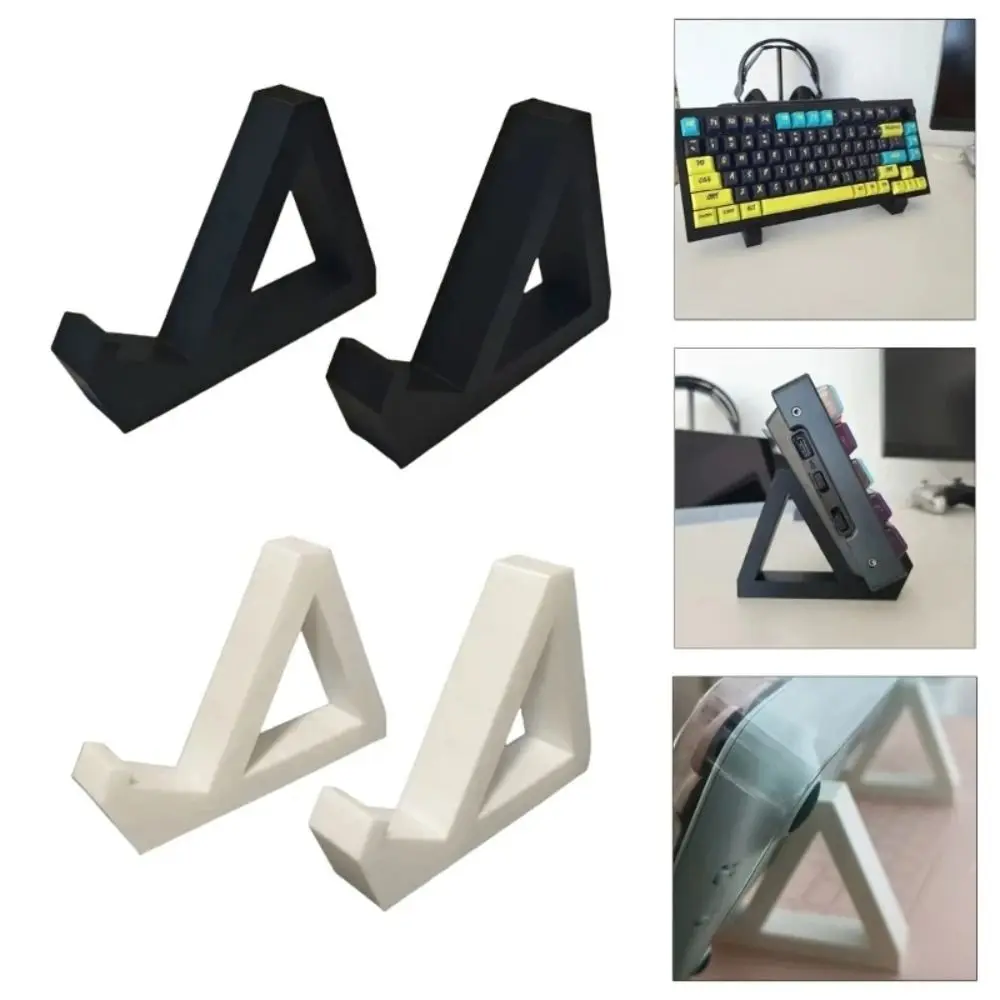 2Pcs Durable Plastic Keyboard Display Stand 3D Printing Anti-Slip Keyboard Holder Lightweight Keyboard Storage Rack