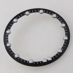 Skeleton Movement Hollow Watch Dial Circle Plate, 28.5mm (1 black dial)