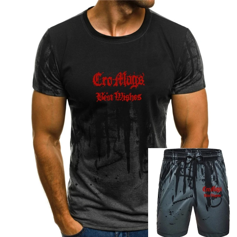 Cro-Mags Nuova Maglietta In Cotone Bianco Agnostic Front Gorilla Biscuits Madball D.R.I
