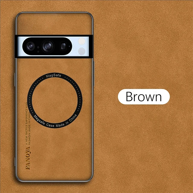 Funda De Cuero Para Google Pixel 8a - Tipo Cartera Con Tarjetero, Cierre Magnético Y Soporte, Negro