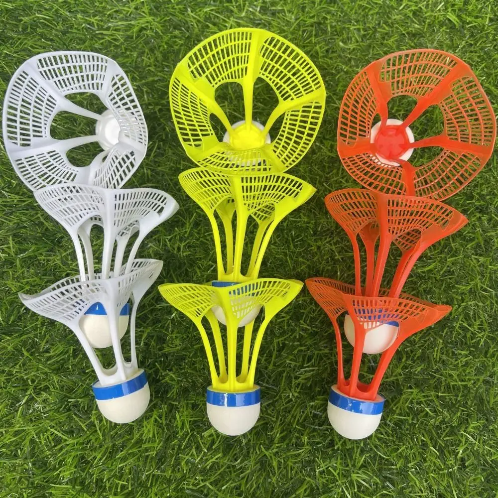 Professional Badmintons Foam Head Shuttlecocks For Training Stable Resistance LED Nylon Ball Badminton Accessories 3pcs/Pack