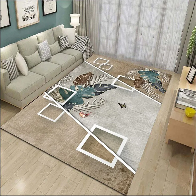 

European and American Rugs and Carpets for Home Living Room Decoration Teenager Bedroom Decor Carpet Non-slip Area Rug Sofa Mat