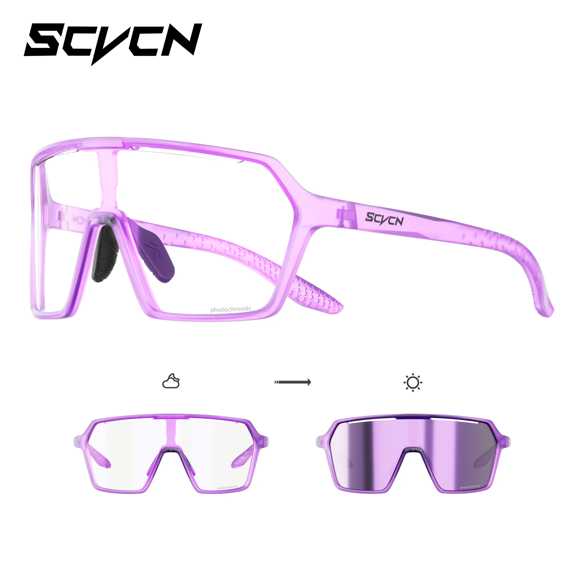 Photochromic UV400 Outdoor Sports Eyewear - Unisex Cycling, Running, and Hiking Sunglasses
