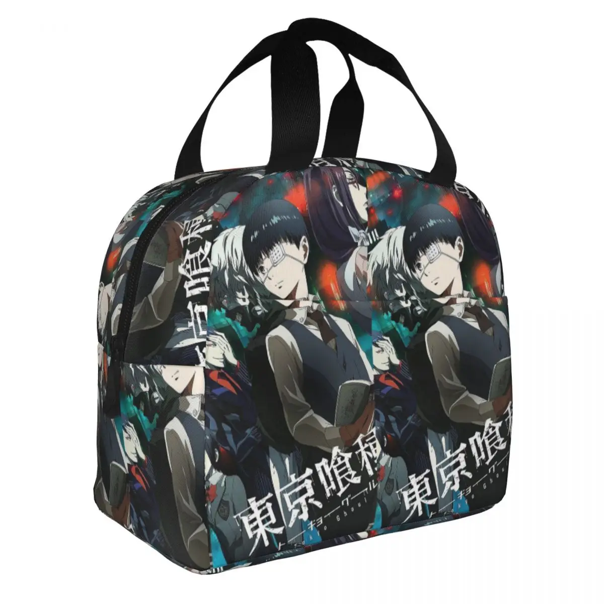 

Tokyo Ghoul Harajuku Horror Insulated Lunch Bags Cooler Bag Kaneki Ken Japanese Manga Anime Tote Lunch Box Food Storage Bags