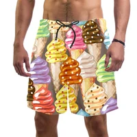 New Harajuku Ice Cream Printing Beach Shorts Tropical Fruits Graphic Board Shorts Men Fashion Funny Swiming Trunks Hawaiian Pant 1